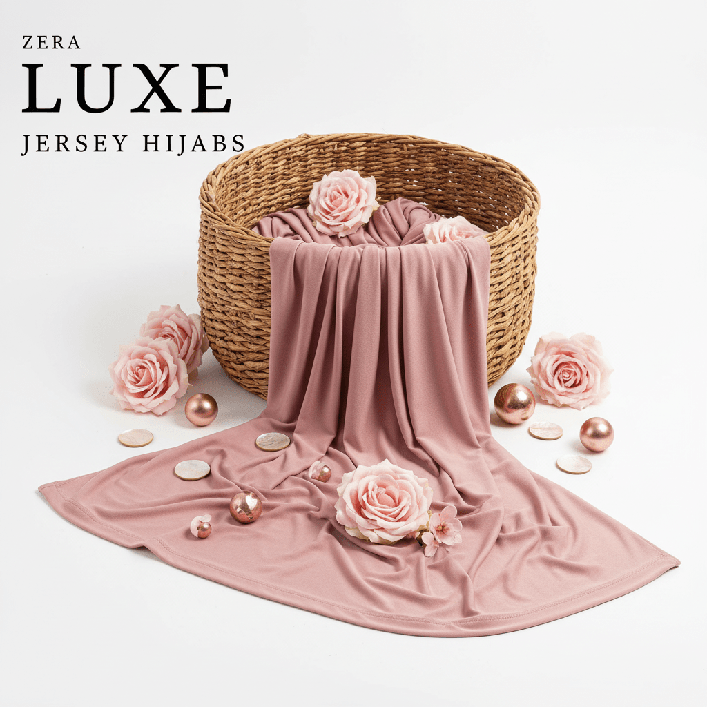 Jersey Hijab - Rose Taupe - Zera Luxe - Tuhfa