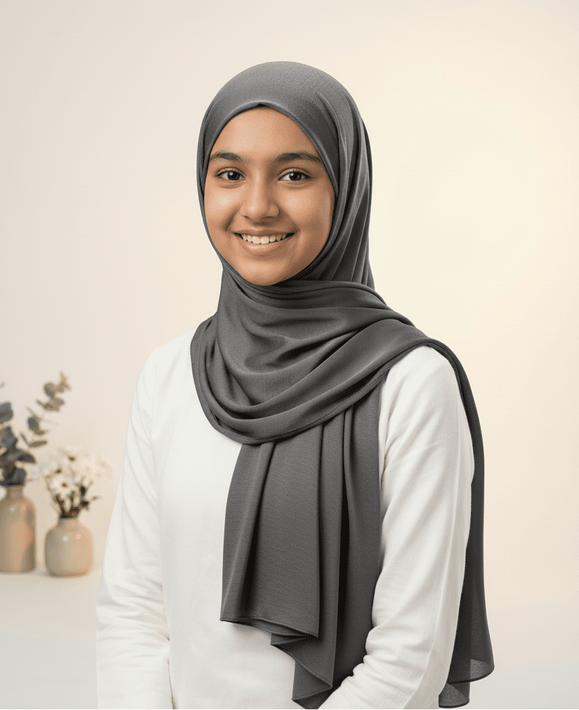 Premium Turkey Jersey Hijab - Dark - Grey - Tuhfa