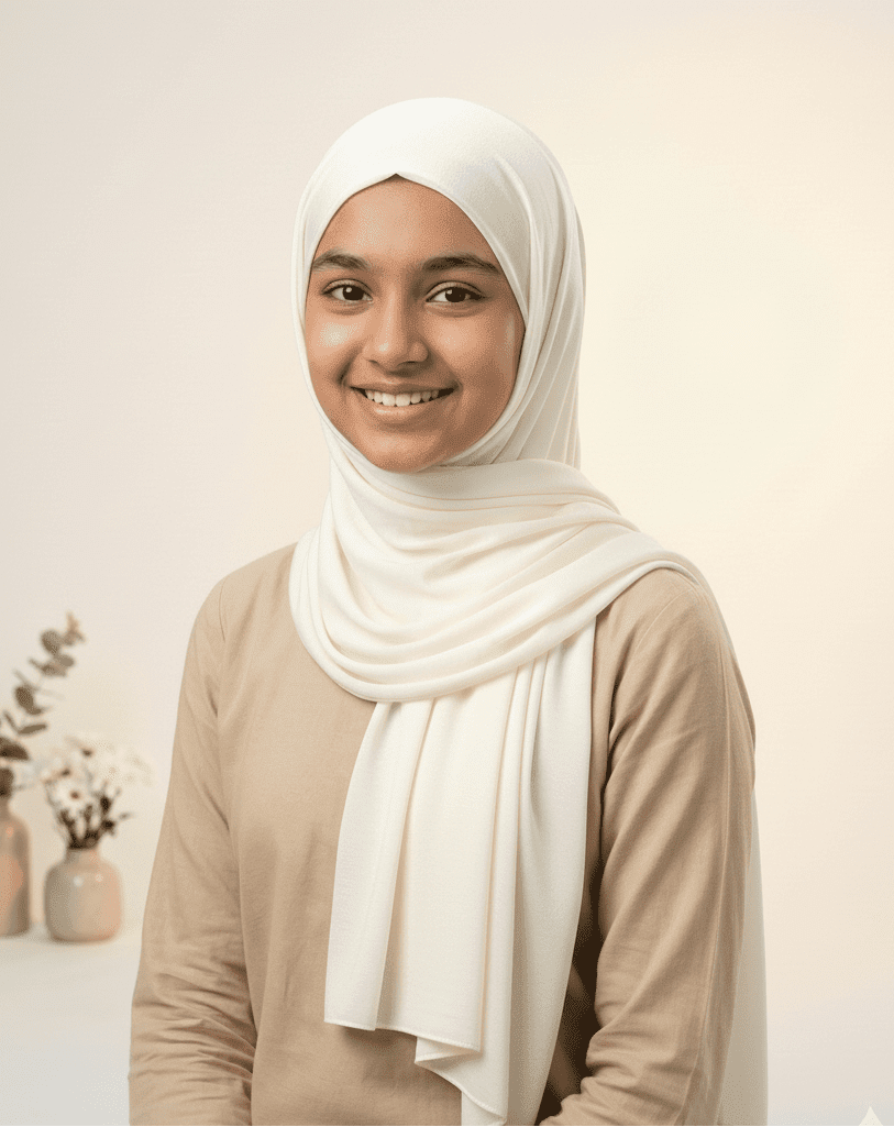 Premium Turkey Jersey Hijab - Off - White - Tuhfa