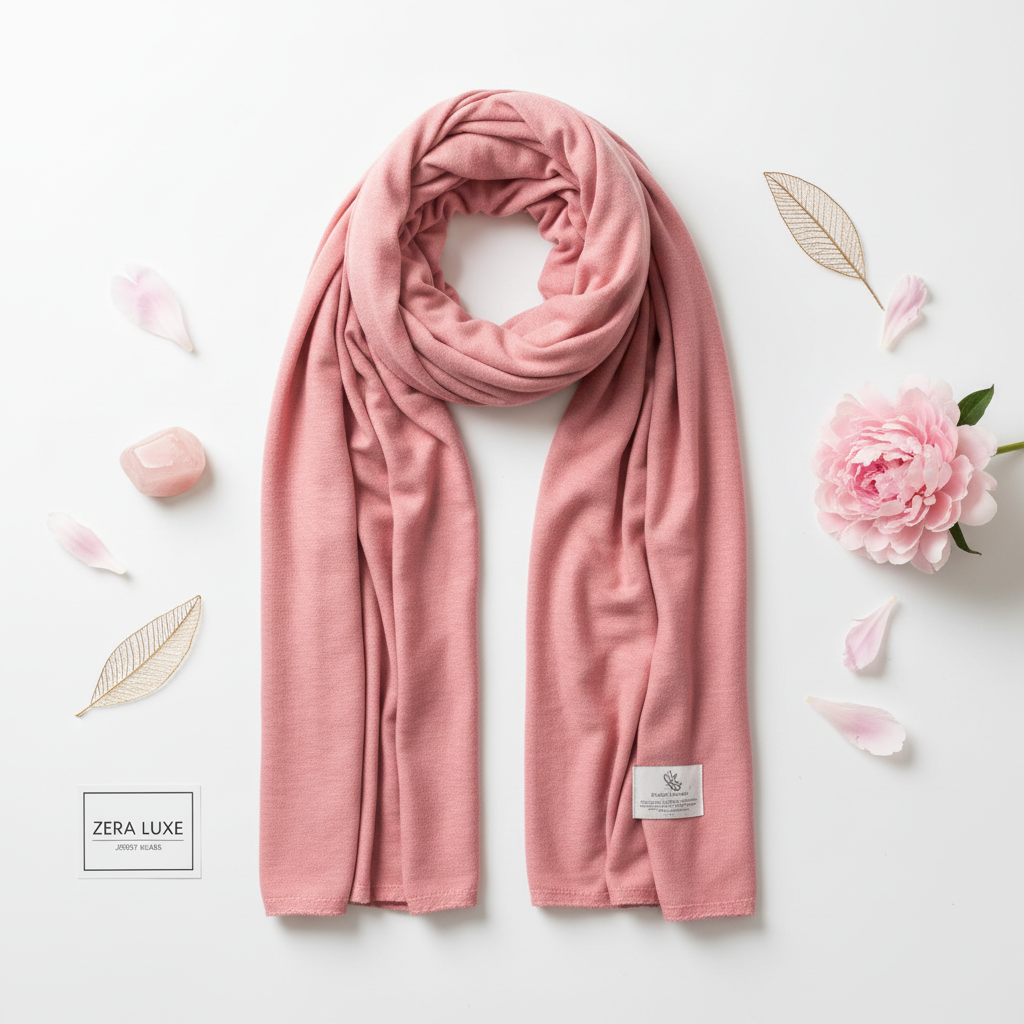 Rose Quartz Jersey Hijab - Exact color match
