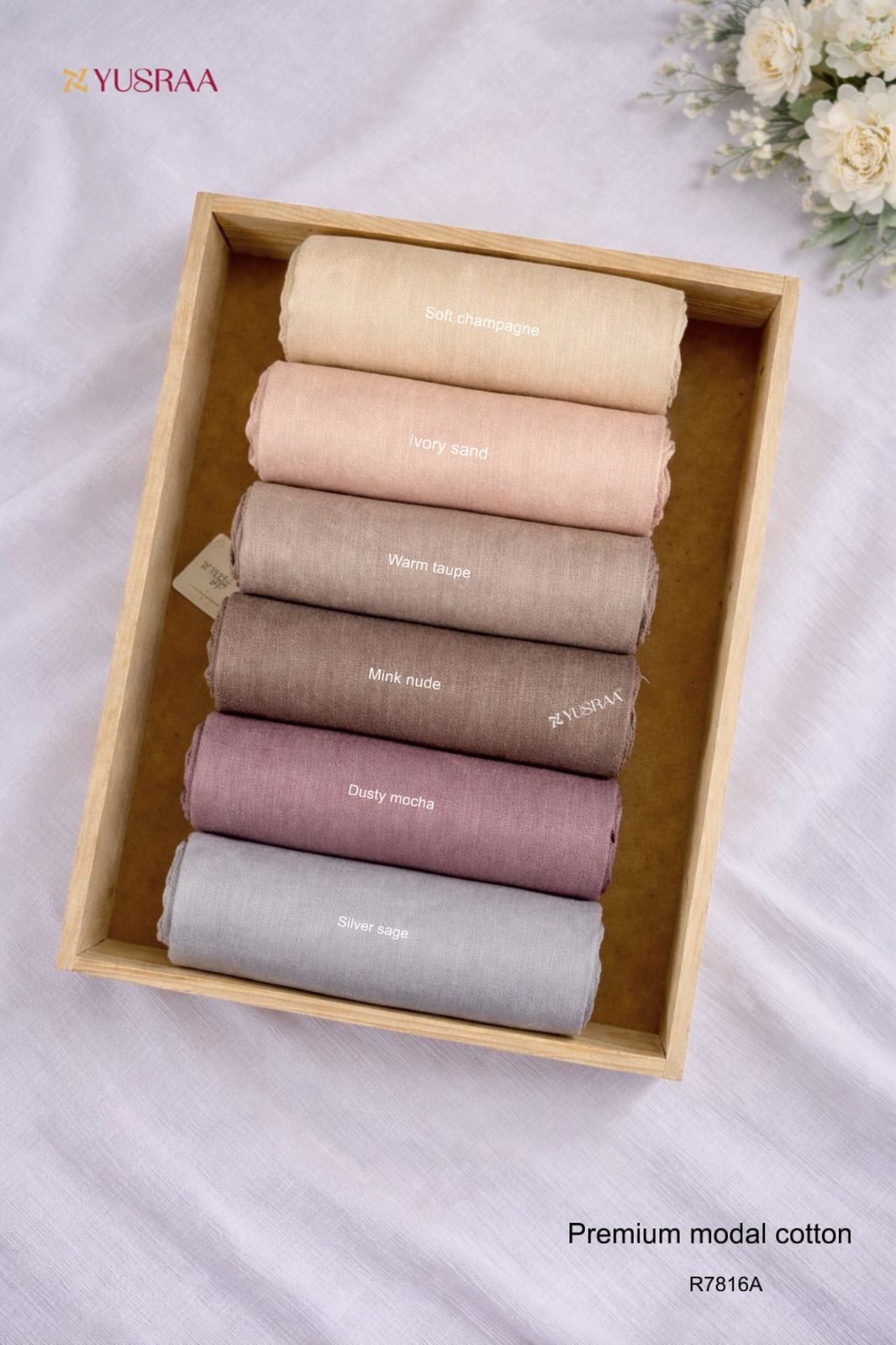 Turkey Modal Cotton Hijab - Silver Sage - Tuhfa