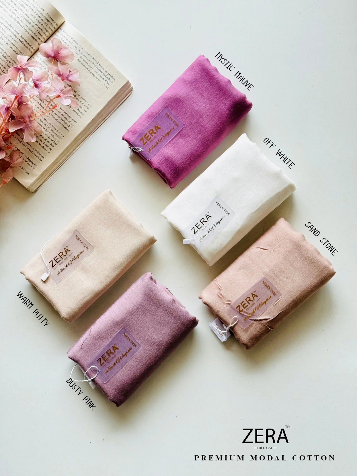 Zera Modal Cotton Hijab - Mystic Mauve - Tuhfa